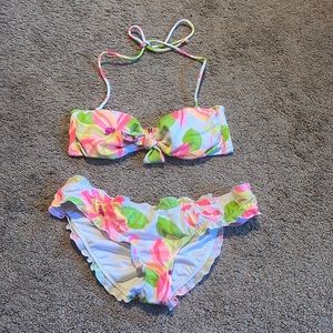Victoria’s Secret • Floral Bandeau Swim Set